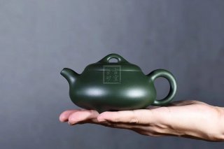《漢棠石瓢》紫砂壺宜興實(shí)力派名家純手工民國綠石瓢泡茶壺